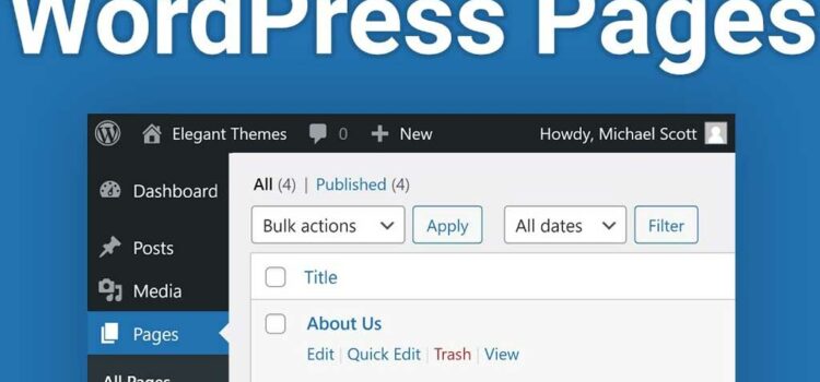 Qu’est-ce qu’une page WordPress ?